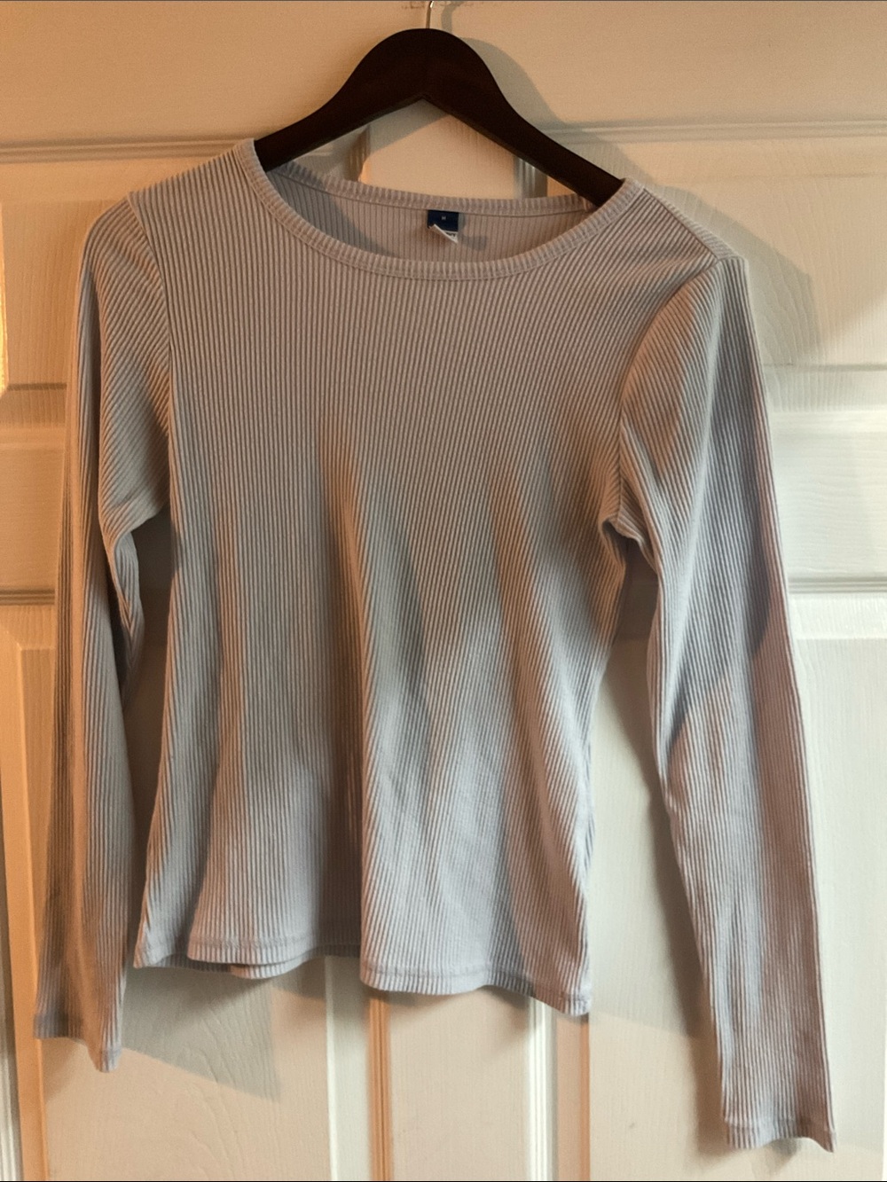 Old Navy Ribbed Striped Long Sleeve Top Size Medium
